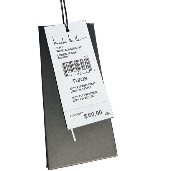 Nicole Miller Gold Crossbody Bag with Luxurious Shine - Picture 7 of 7